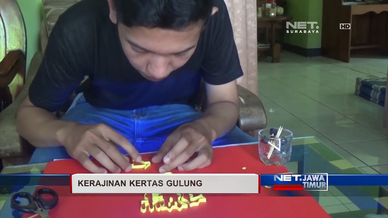 NET JATIM KERAJINAN  KERTAS  GULUNG  YouTube