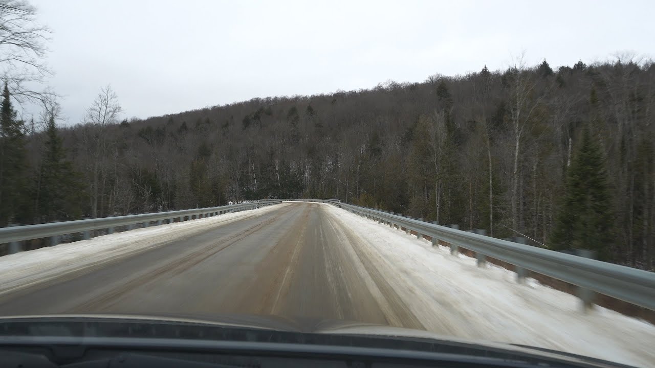 Wintery drive from Barry's Bay to Bancroft, Ontario (Siberia, Boulter) [4K]