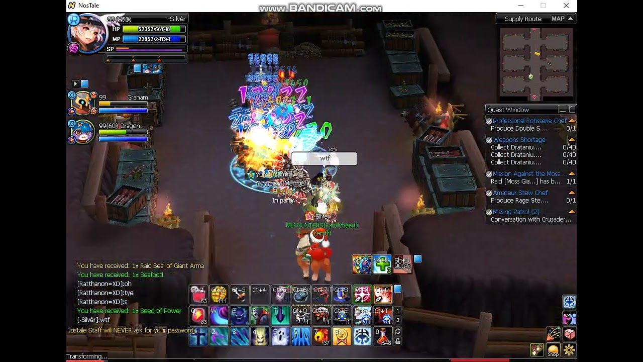 Nostale Eu Dragonveil c90 bot at act9 (Yumii1,Nablain) #1