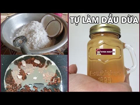 DIY Cách làm dầu dừa tại nhà bằng nồi cơm điện cực đơn giản | How to make coconut oil at home easily