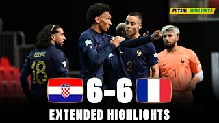 France vs Croatia | Comeback From France in 50 Seconds | Highlights | U19 Euro Futsal 03-09-2023