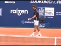 Novak Djokovic makes perfect imitation of Gustavo Kuerten - Tennis 17/11/2012
