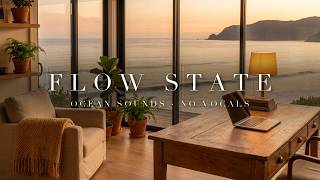 Ocean Sounds for Deep Work — 2 Hours of Ambient Focus Music for Study & Coding (No Vocals)