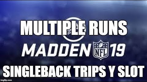 Madden 19 Glitches Cheats and Tips - Multiple Runs - Single Back Trips Y Slot