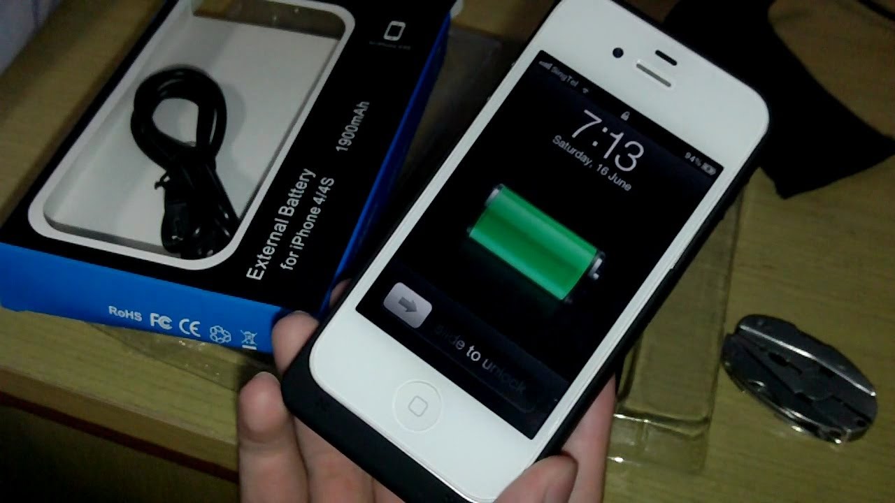 Cheap External Battery Case for iPhone 4/4S