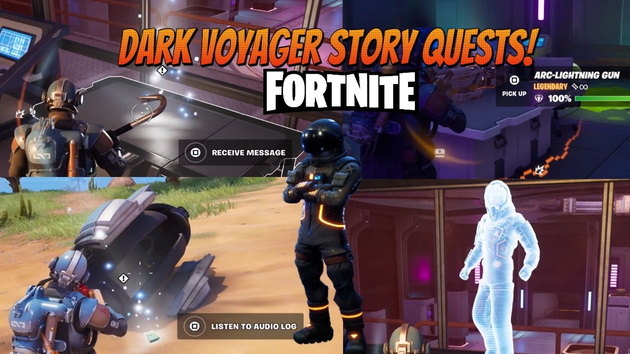 Fortnite Dark Voyager Story Battlepass Quests! Storyline.