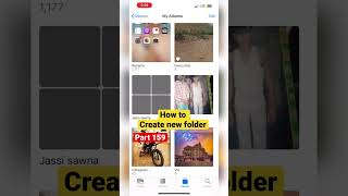 How to Create new folder in iPhone 📱 || part 159 || #shortvideo #iphone #ytshorts #technology