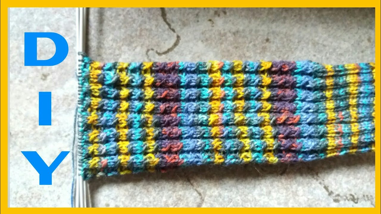 Leichtes Socken - Muster mit Minizöpfen stricken • DIY  * Julebuergerfee