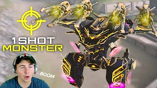 No One Try This... 4x Striker Ao Ming ZAPS Multiple Enemies At Once - 1 SHOT Kill | War Robots