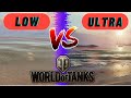 Minimum VS Ultra Graphics Settings Comparison || World of Tanks