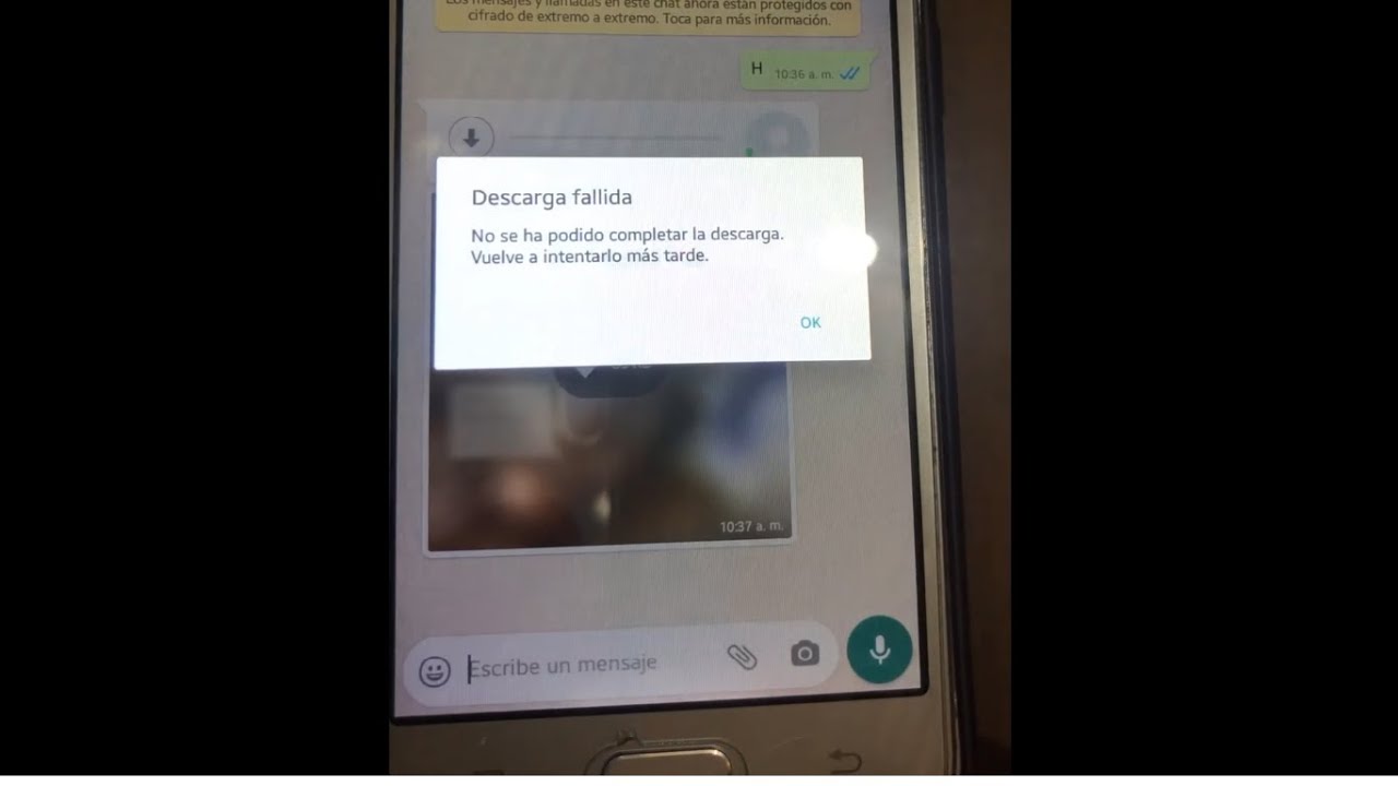 Descarga Fallida No Se Ha Podido Completar La Descarga