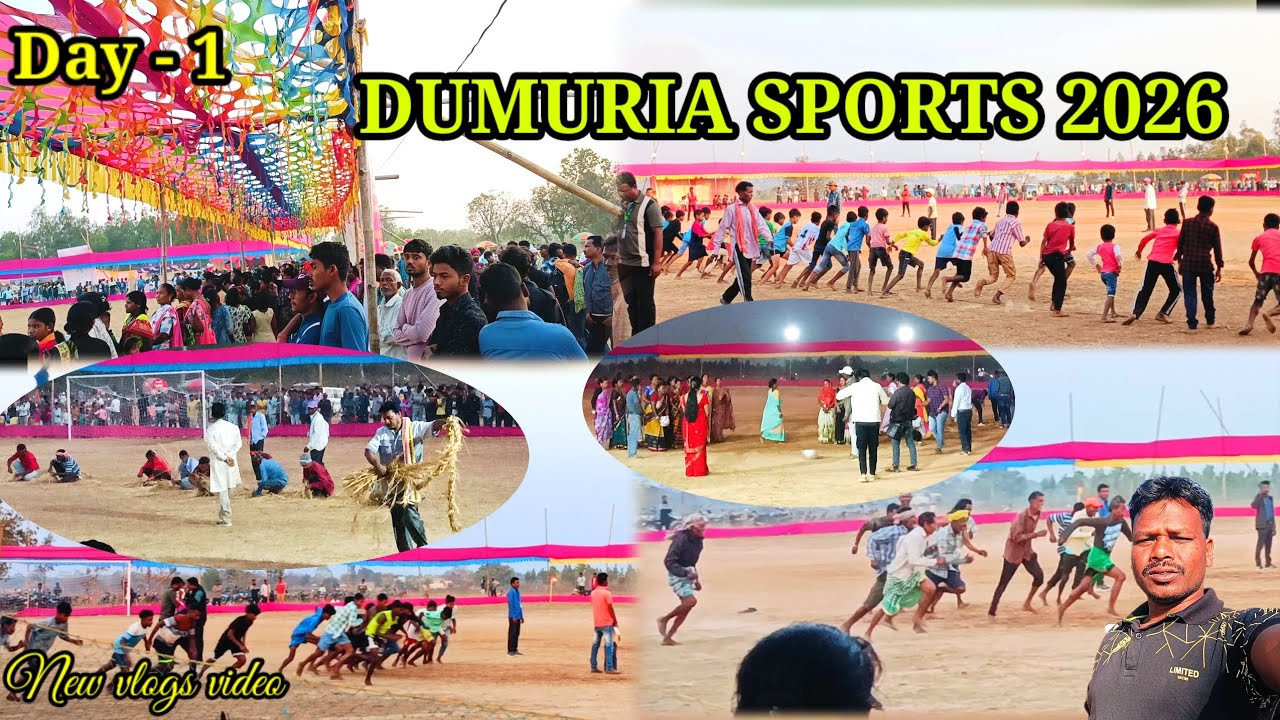 Dumuria sports 2026//day - 1// Jamda block mayurbhanja//Santali vlogs video//@ jola kola official 