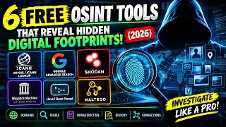 6 FREE OSINT Tools That Reveal Hidden Digital Footprints! (2026)#cybersecurity #onlinesafety