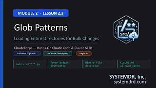 Claude Code Mastery: Use Glob Patterns to Load Entire Directories (Stop Copy-Pasting!) #claudecode
