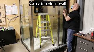 Cab Assembly Instructions - Solid Wall with Glass Walls