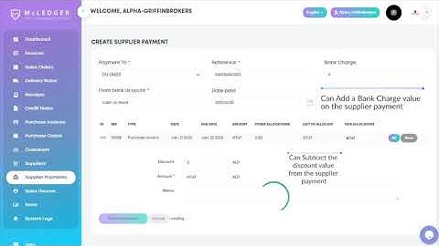 Add Supplier Payment | McLedger Tutorial