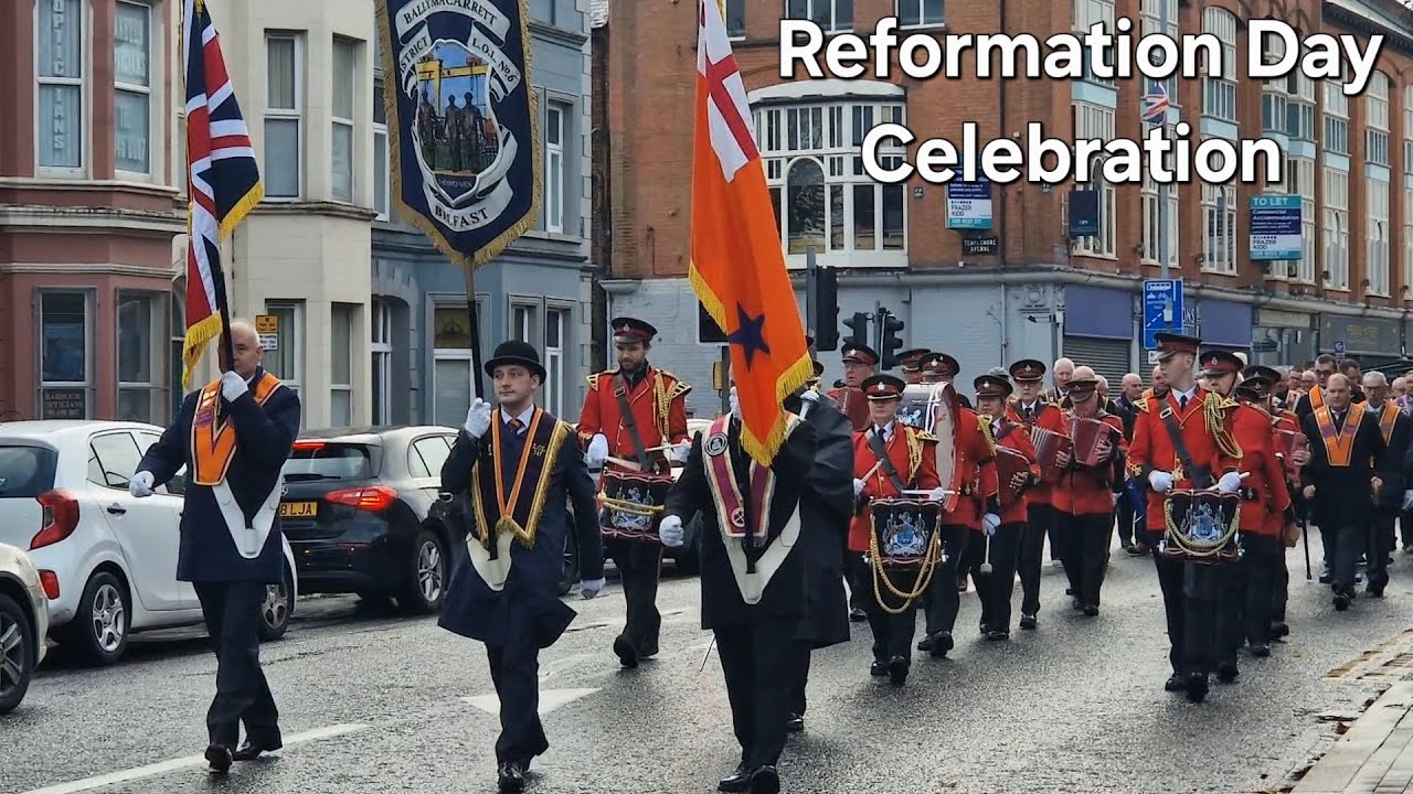 Ballymacarret District LOL No.6 with Albertbridge Accordian Band celebrate Reformation day!