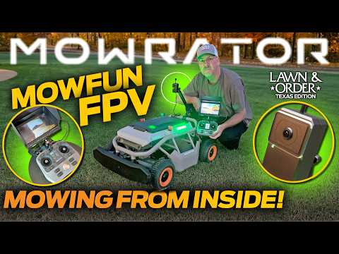 Mowing My Lawn From Inside the House | Mowrator FPV Camera Review