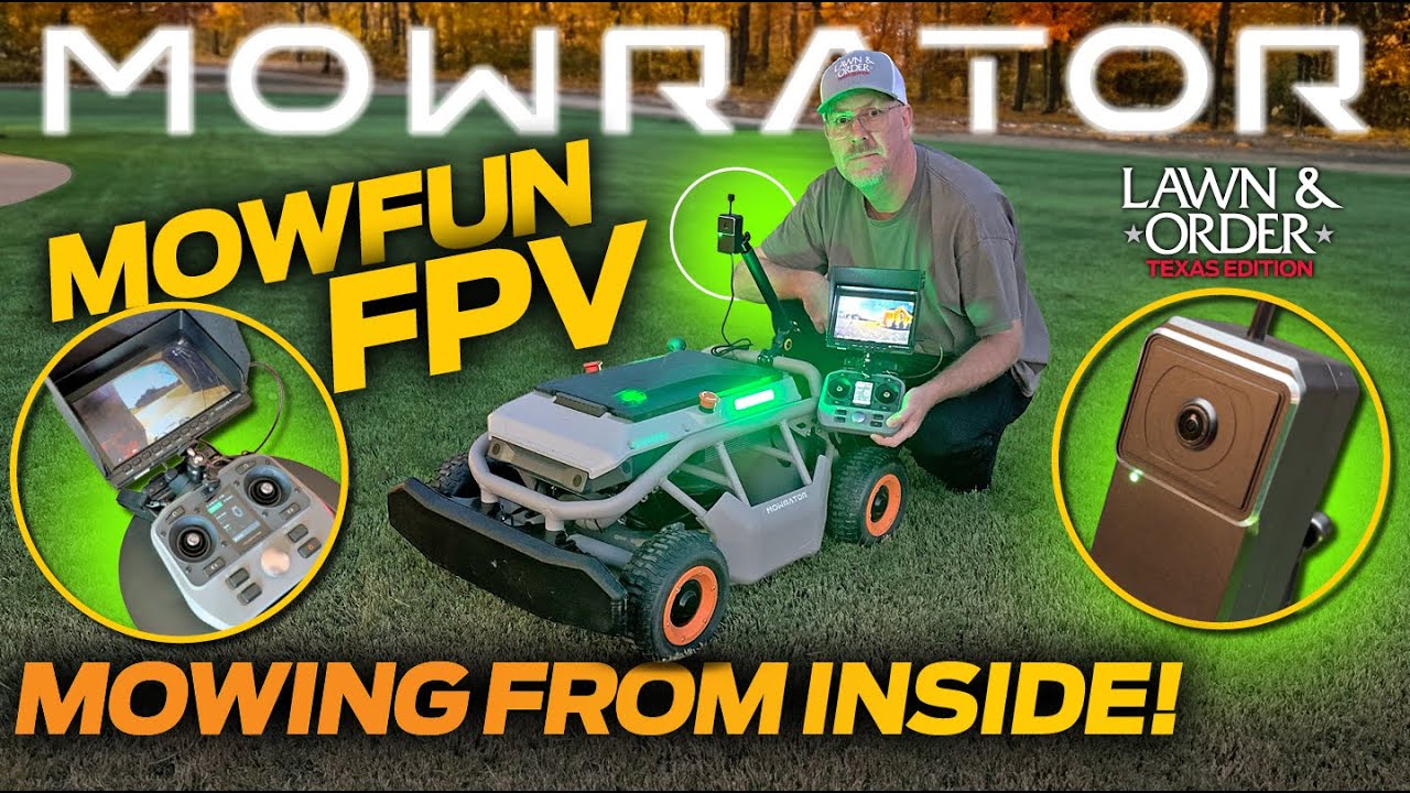 Mowing My Lawn From Inside the House | Mowrator FPV Camera Review