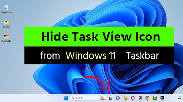 How to Hide Task View Icon from Taskbar Windows 11?