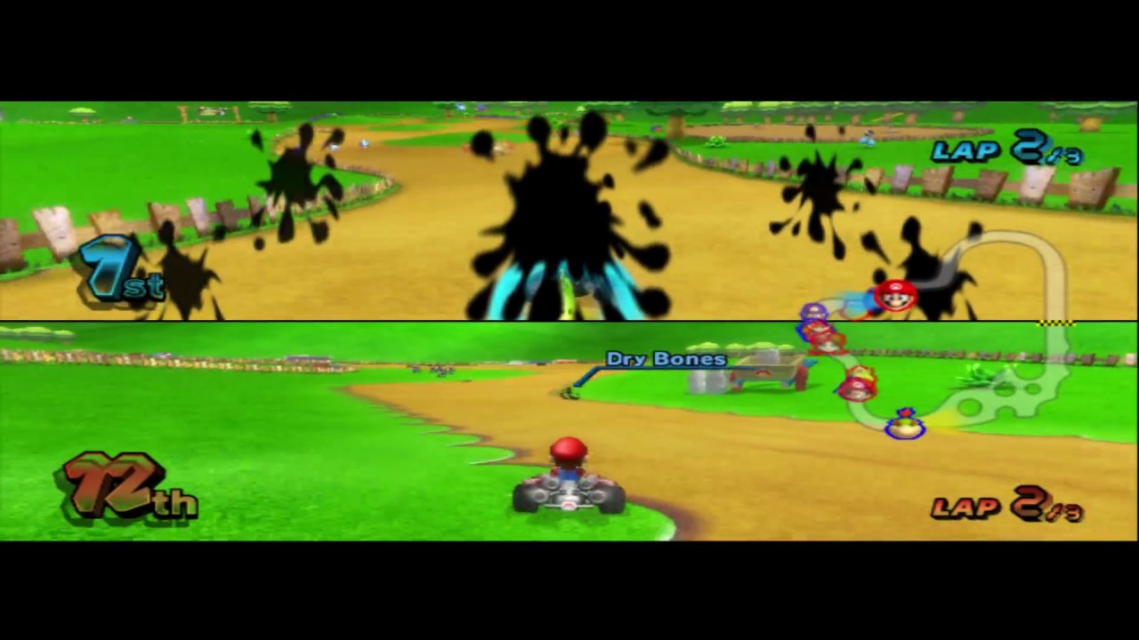 MARIO KART WII- RED TEAM VS BLUE TEAM  MUSHROOM CUP 100CC