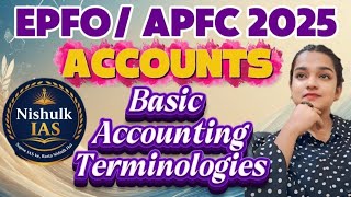 UPSC EPFO APFC 2025 Accounts Lecture 1 | Definition &amp; Basic Terms Explained