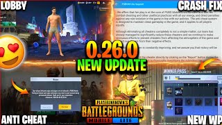 PUBG MOBILE LITE NEW UPDATE 0.26.0 | PUBG LITE NEW UPDATE | CRASH FIX, ANNIVERSARY, NEW WINNER PASS?