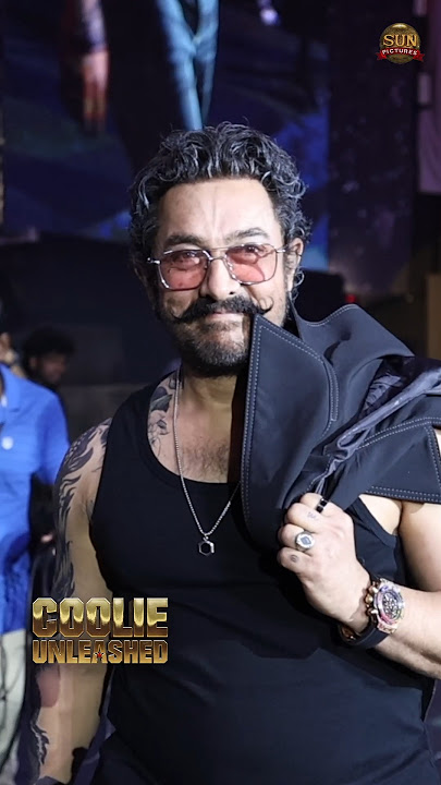 Can’t keep calm when Mr. Perfectionist Aamir Khan walks in with full swag!😎 #CoolieUnleashed ✨