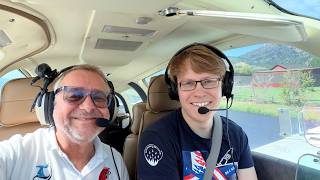 Flying with Matt Guthmiller to Driggs for lunch - Alpine WY - USA
