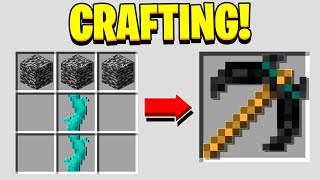 CRAFTER EN BEDROCK PICKAXE I MINECRAFT!! (DANSK MINECRAFT)