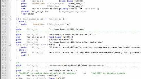 Cryptographic System Resistant to Fault Injection Attacks [Tcl Script]