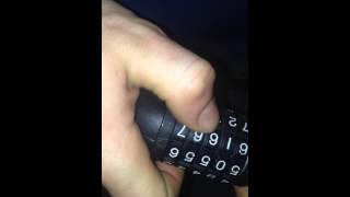 Cracking a bike lock TONYON bike lock