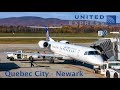 [4K] Flight Report | United ERJ-145 | Economy | Quebec City - Newark | UA3856 | Salon VIP Lounge