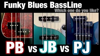 Miniatura de vídeo de "【PBvsJBvsPJ 】Funky Blues Bass‼︎【Bass Sound】"