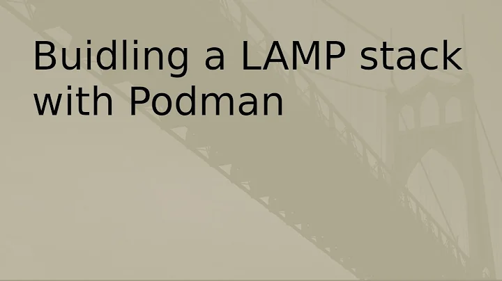 Building a LAMP stack with Podman