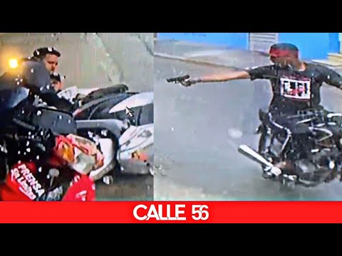 Tirotean joven y camarografo en barrio de SFM