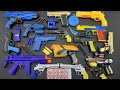 Toy Guns And Guns İn Blue And Yellow Bead Throwing Guns