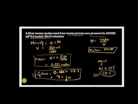 NUMERICALS ON MOLARITY ,MOLALITY,MOLEFRACTION AND NORMALITY - YouTube