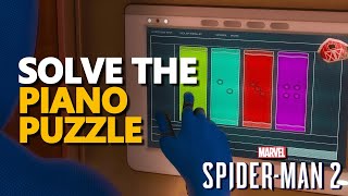 Solve the piano puzzle Spider Man 2 screenshot 5