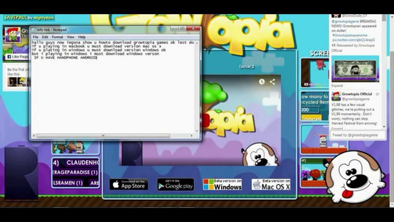 HOWTO DOWNLOAD GROWTOPIA GAMES