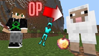 Minecraft Manhunt But Sheep Give OP Loot...