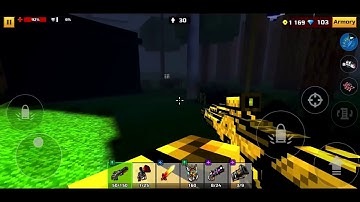 Pixel Gun 3D slender forest out of map glitch