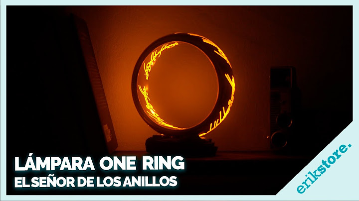 LAMPARA EL SEÑOR DE LOS ANILLOS: EL ANILLO ÚNICO || Erikstore