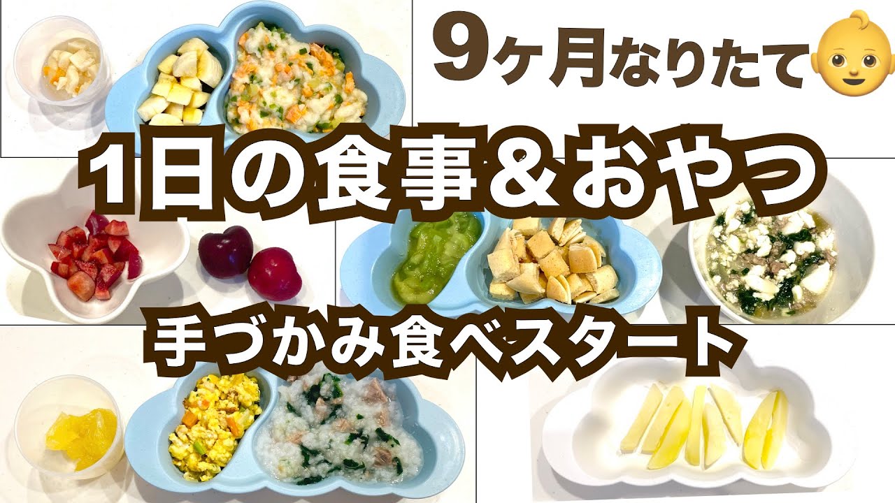 9ヶ月赤ちゃん 1日の食事とおやつ 冷凍ストックを活用 手づかみ食べスタート 直前の準備風景 Baby Food Preparation 9 Months Baby Youtube