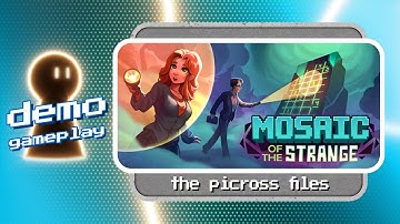 Mosaic of the Strange demo gameplay | The picross files! 🛸