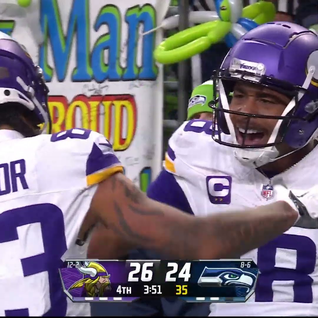 Justin Jefferson catches for a 39-yard Touchdown vs. Seattle Seahawks