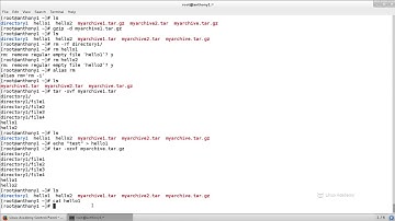 008 Archive Compress Unpack and Uncompress files Using tar star gzip & bzip2