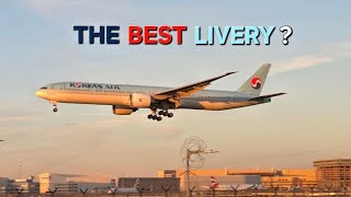 777-300ER LANDING: Why Korean Air is the Most Beautiful Plane at Heathrow (4K Plane Spotting)