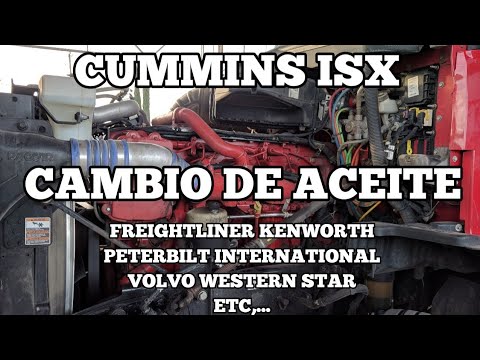 Video: ¿Cuántos cuartos de galón de aceite tiene un Cummins ISX?