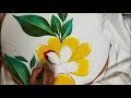 Easy and Beautiful Bedsheet Corner Fabric Painting Design Tutorial | Easy Method of Fabric Painting